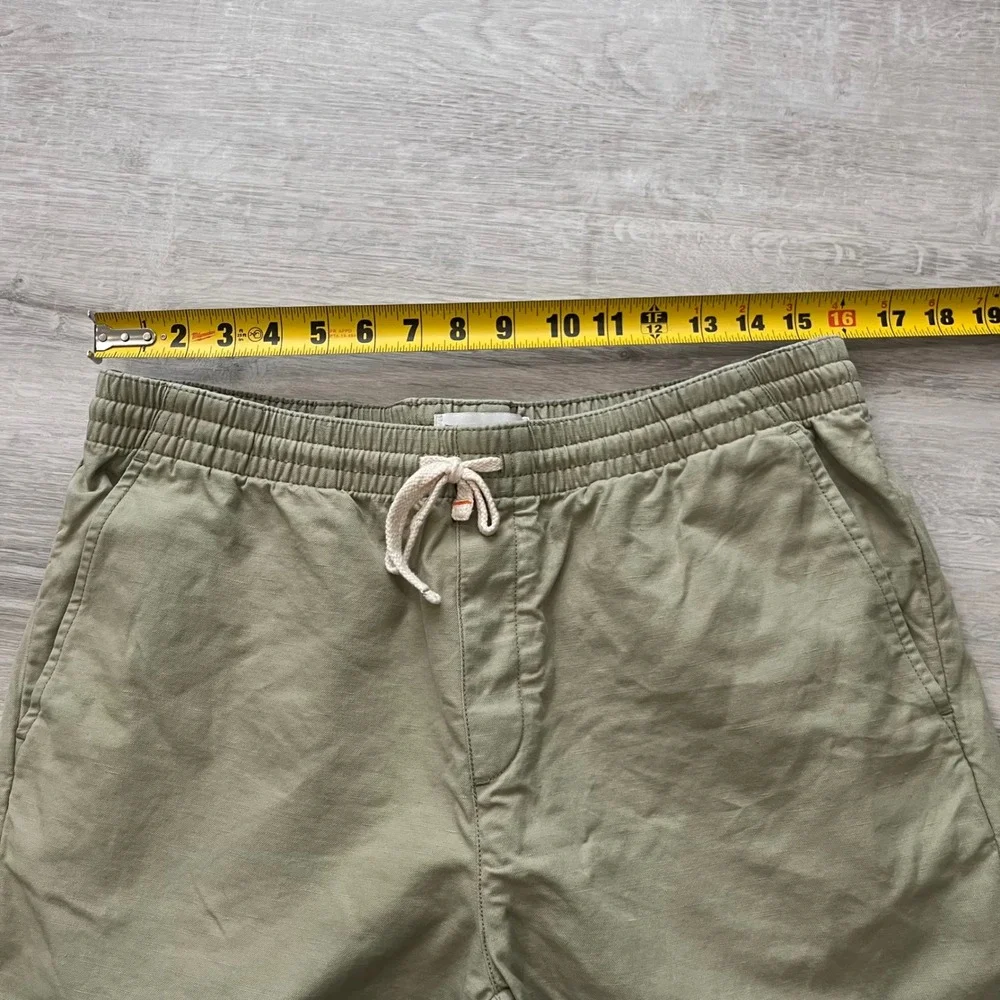 Wellen Easy Shorts Cotton Linen Dusty Olive Men's L Resort Wear Coastal Summer